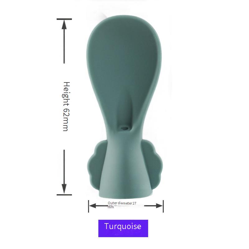 Silicone Baby Feeding Puree Spoon Suction Bag Spoon Head Replacement Spoon for Fruit and Vegetable Puree Bags