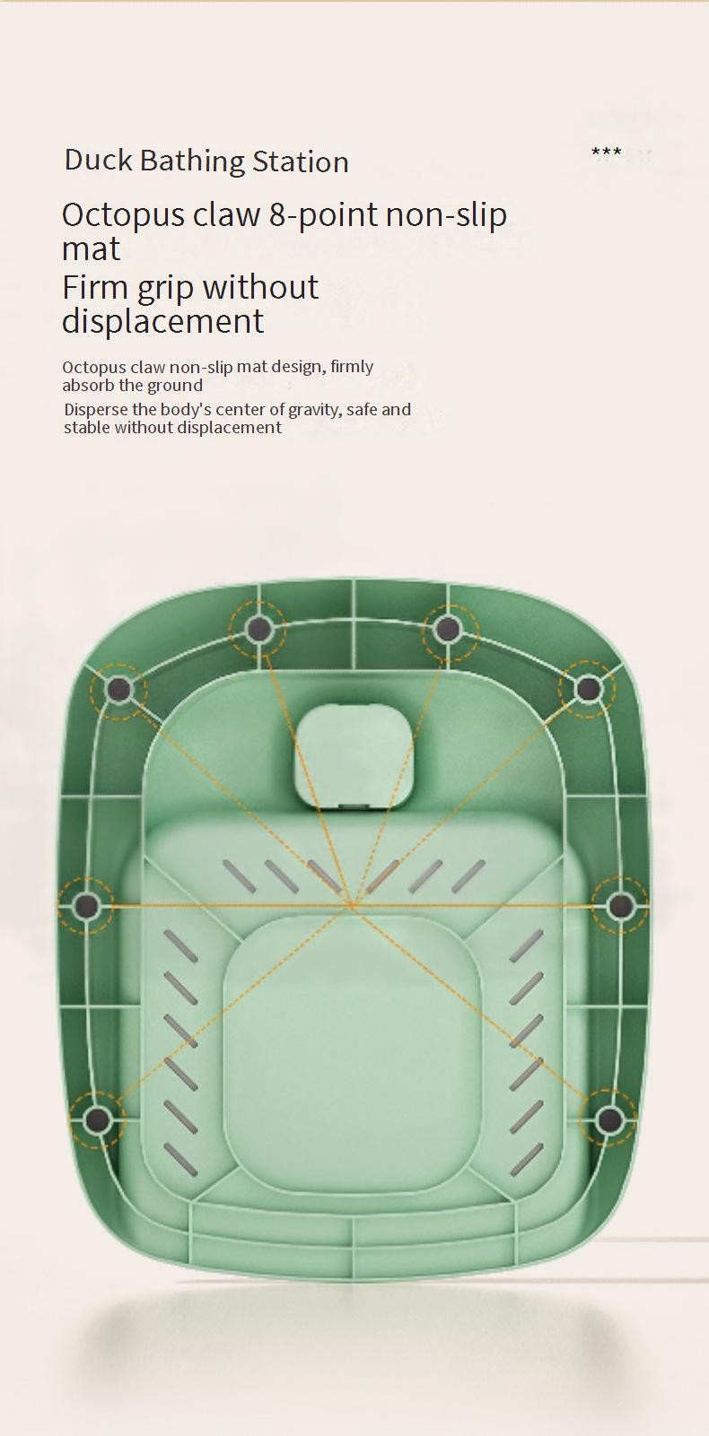 Baby Standing Bath Artifact Infant and Toddler Butt Washing Auxiliary Bracket Kidsren's Non-Slip Bath Tub Platform