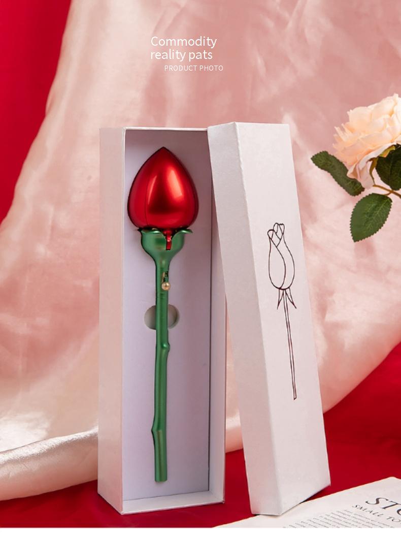 Rose gift box automatic jewelry box, Valentine's Day gift, ring and pendant jewelry box