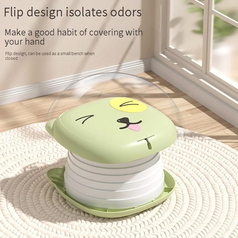 Children's Car-Mounted Folding Toilet Outdoor Camping Emergency Gadget Travel Portable Potty for Kids