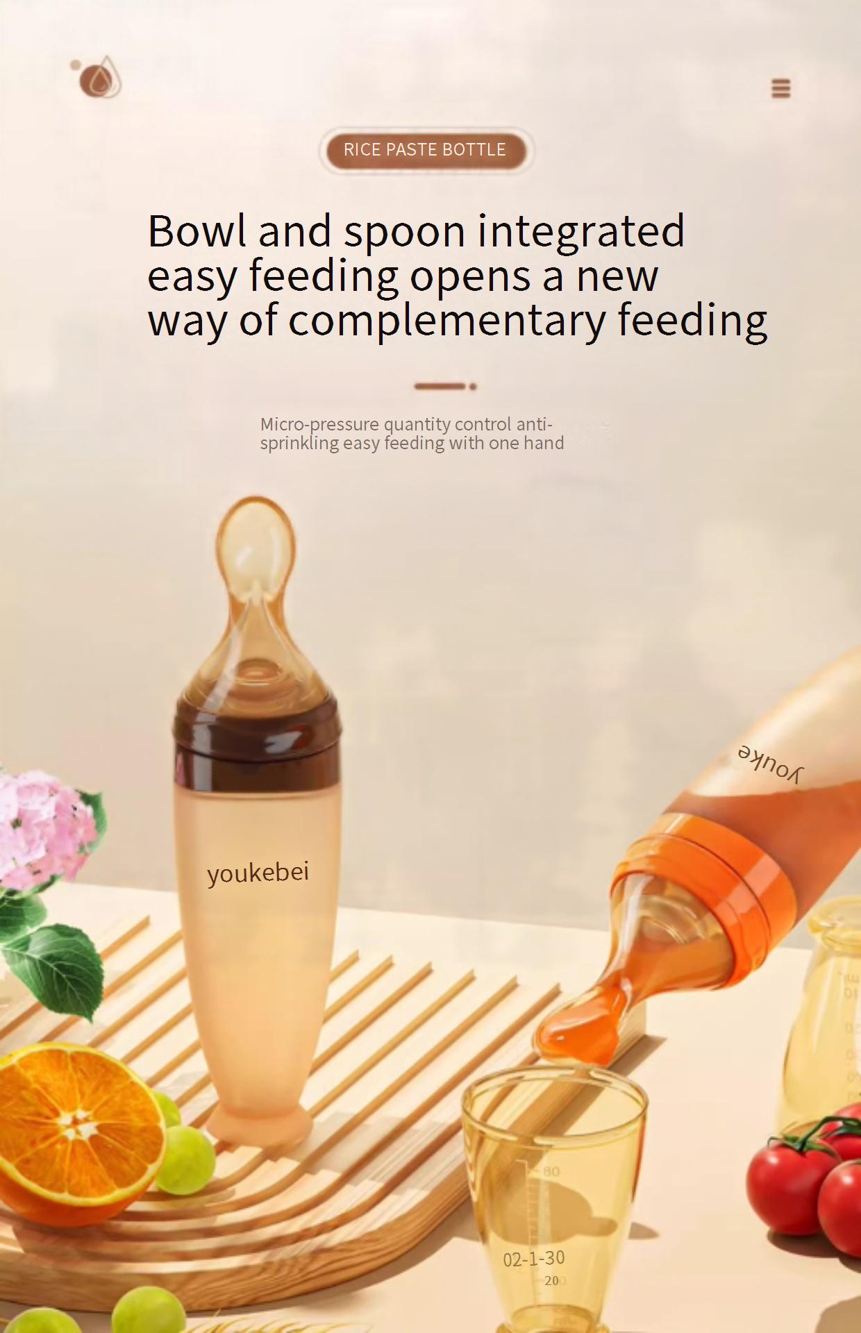 Silicone Baby Food Dispensing Spoon Set