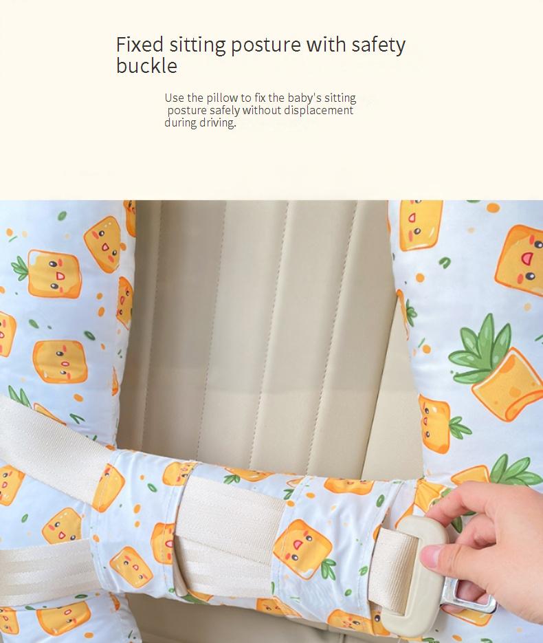 Children's car seat portable safety pillow and shoulder protection pad