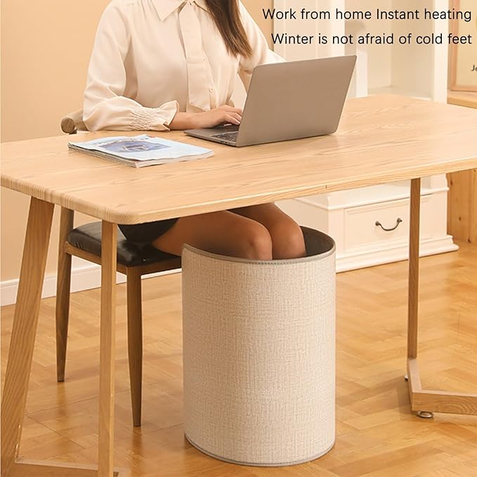 Foldable and portable electric heater with overheat and tip-over protection and a timer function