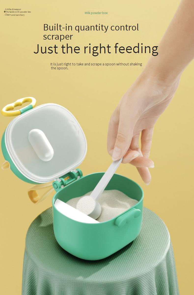 Baby formula container, moisture-proof, large capacity storage jar with divided compartments