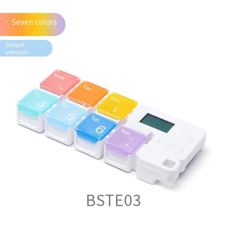 Portable smart electronic pillbox with timer/medication reminder for the elderly