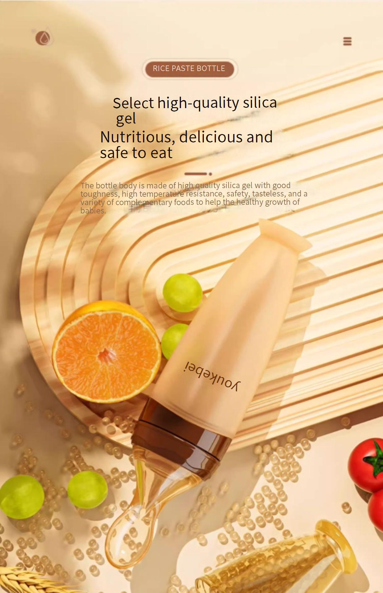 Silicone Baby Food Dispensing Spoon Set