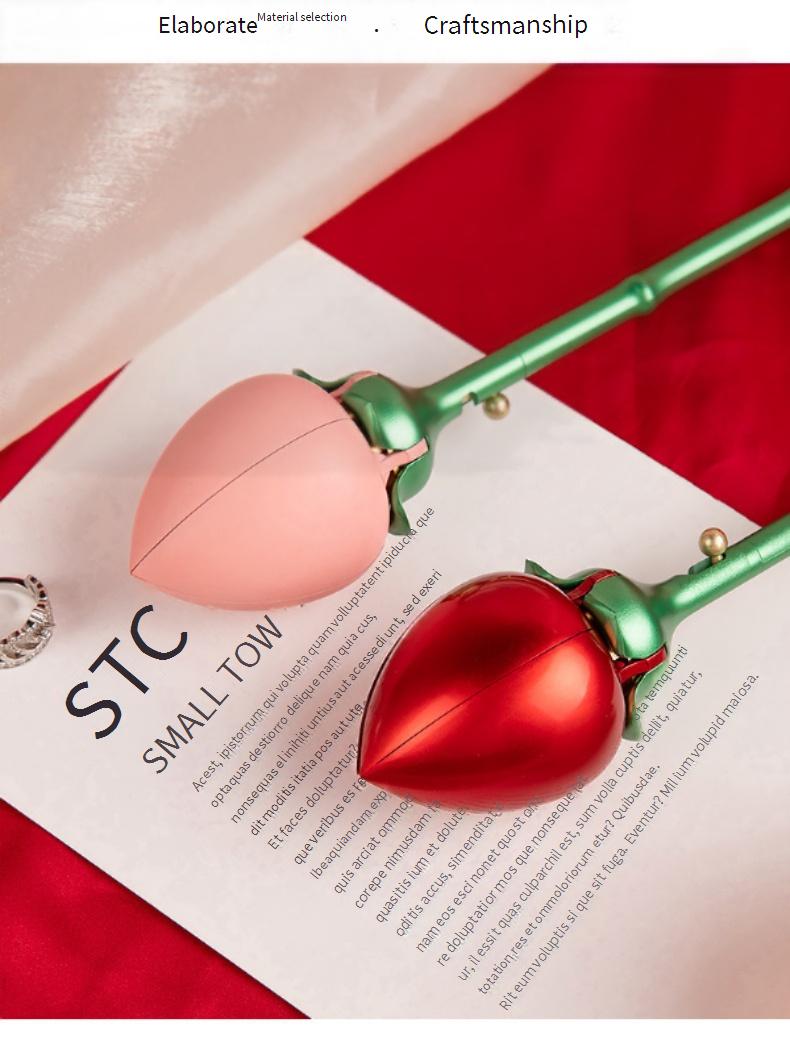 Rose gift box automatic jewelry box, Valentine's Day gift, ring and pendant jewelry box