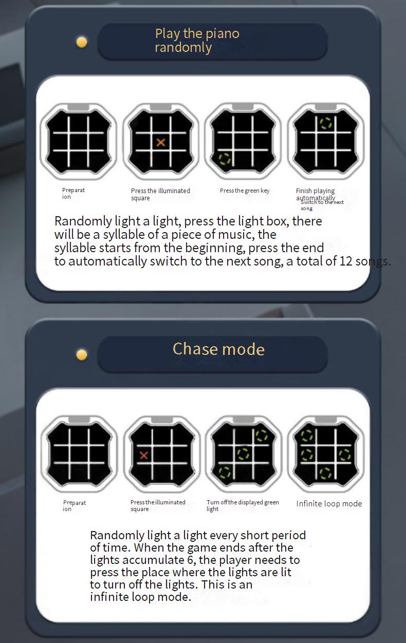 Tic-Tac-Toe Children's Educational Handheld Game Console