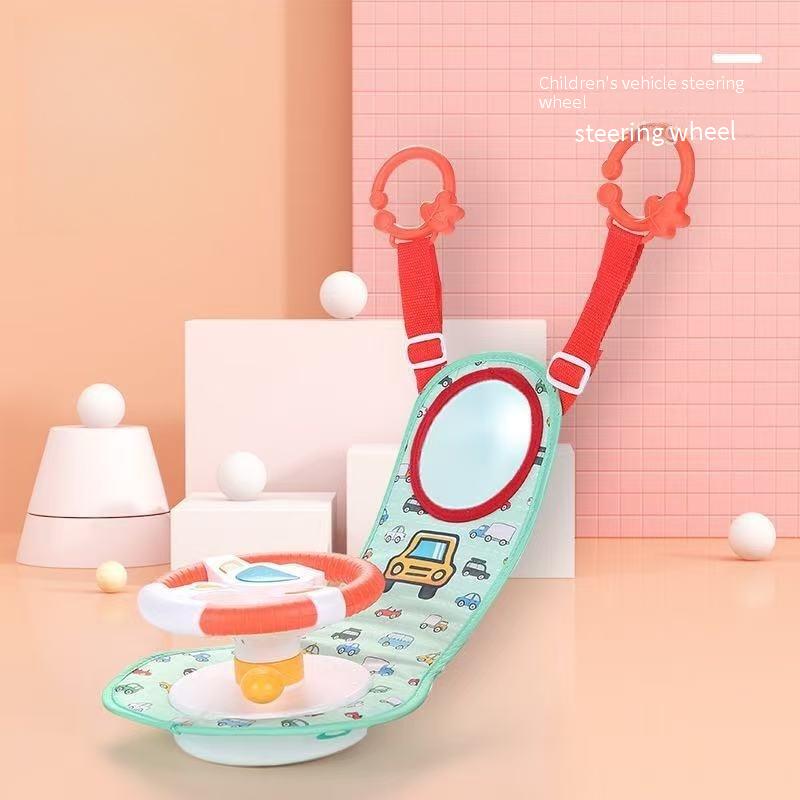 Child Safety Seat Rear-Seat Vehicle Mounted Simulated Steering Wheel Driving Simulation