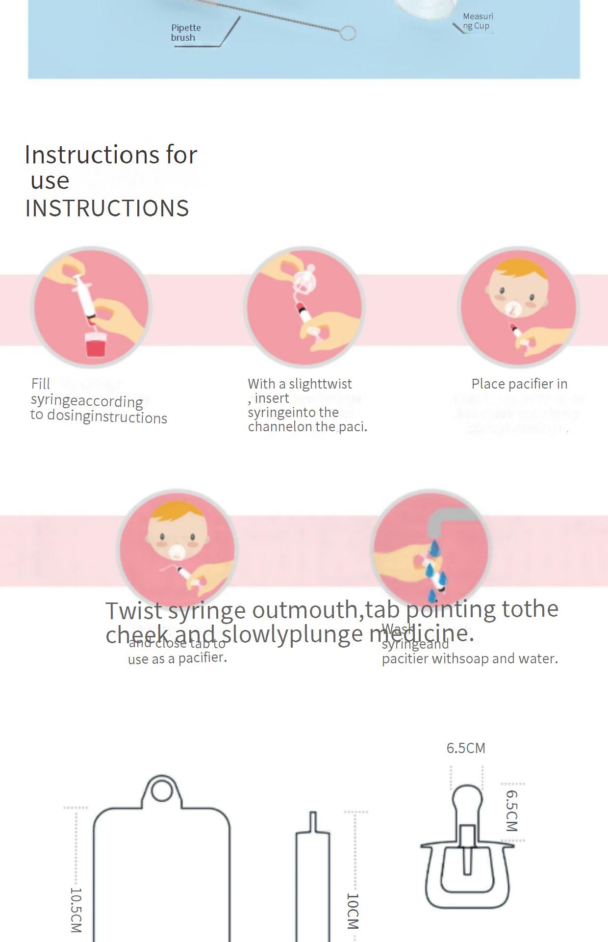 Anti-Choking Medicine Feeding Tool Set for Infants