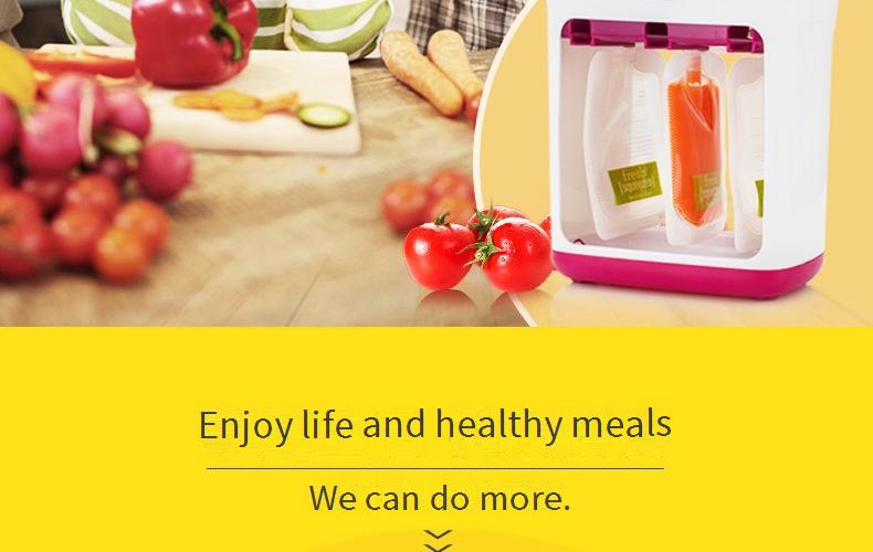 Baby Food Puree Squeezer, Manual Dispenser, Baby-Specific Kitchen Juicer