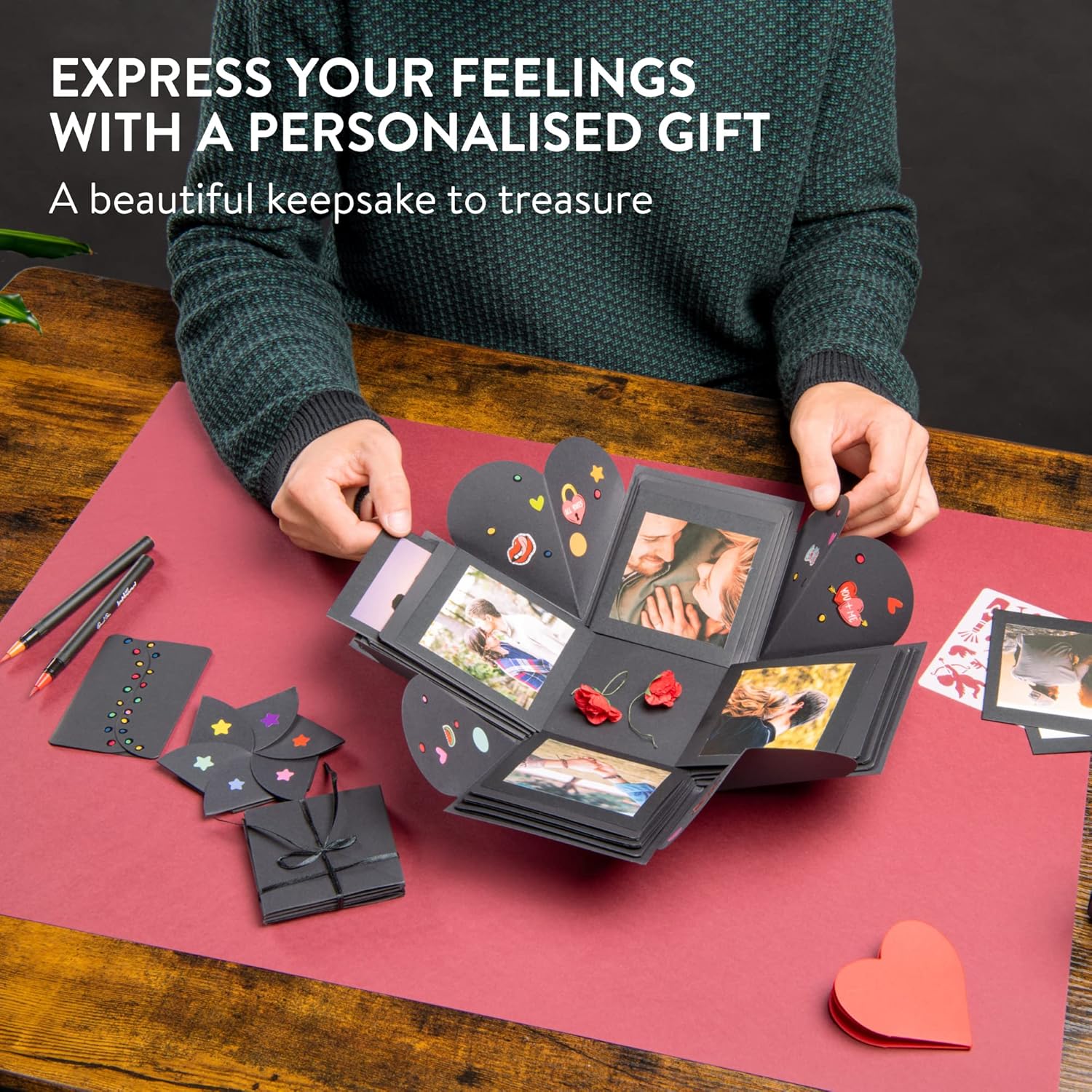 Quadrilateral Surprise Explosion Box Children's Multi-Layer Gift Box Set