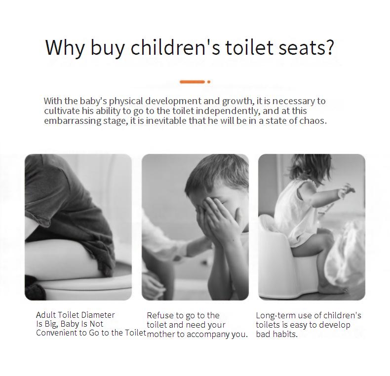 Foldable toilet seat cover, portable travel toilet seat cushion for children