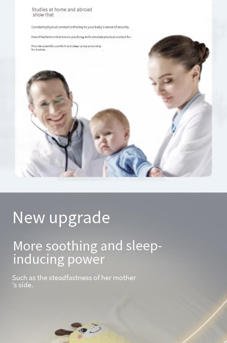 Baby soothing hand pillow for sleeping / Anti-startle hug and patting pillow for comforting sleep