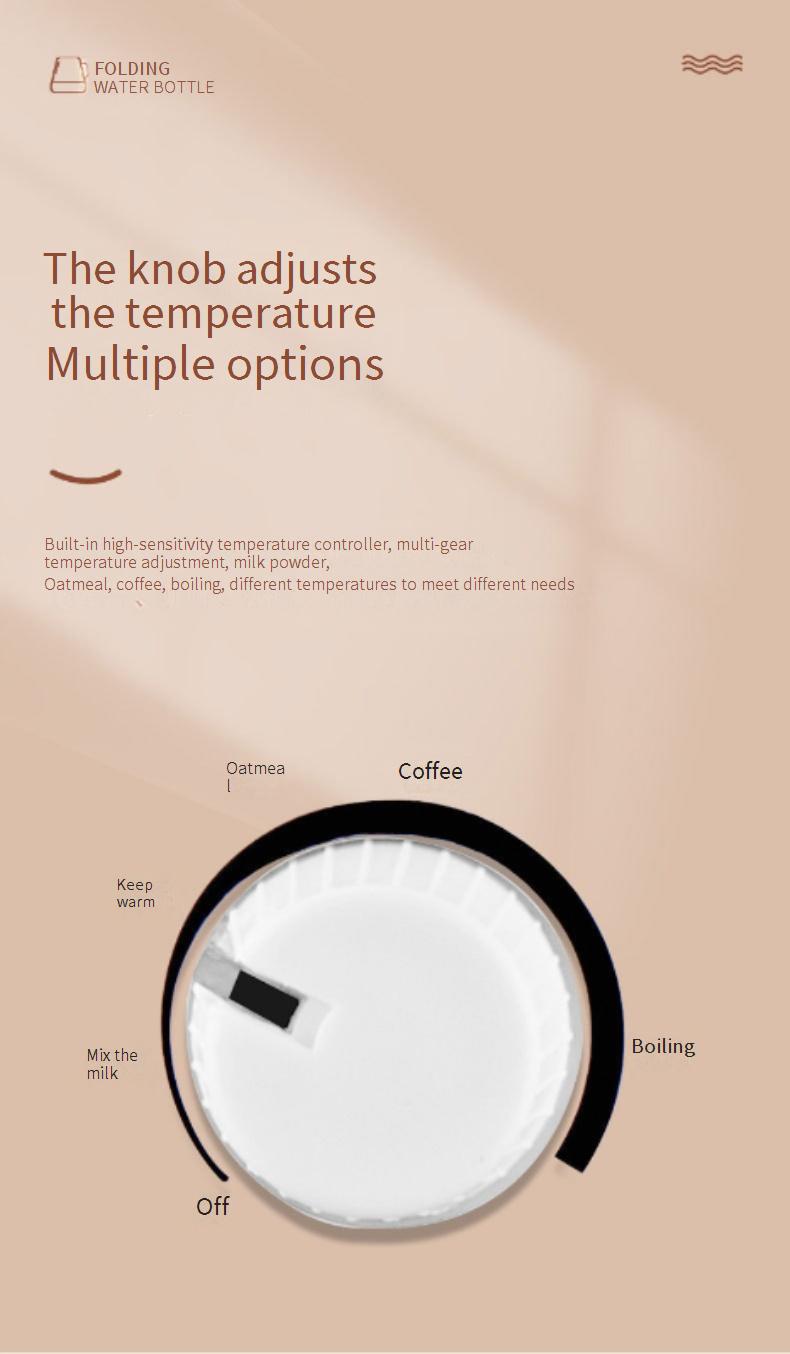Portable Travel Silicone Telescopic Folding Kettle