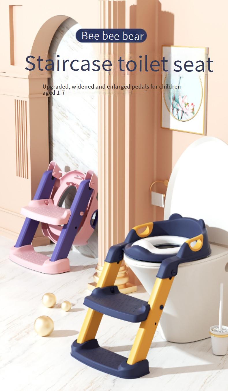 Step-by-Step Foldable Potty Seat for Boys and Girls Baby Potty with Foldable Frame