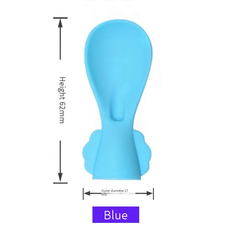 Silicone Baby Feeding Puree Spoon Suction Bag Spoon Head Replacement Spoon for Fruit and Vegetable Puree Bags