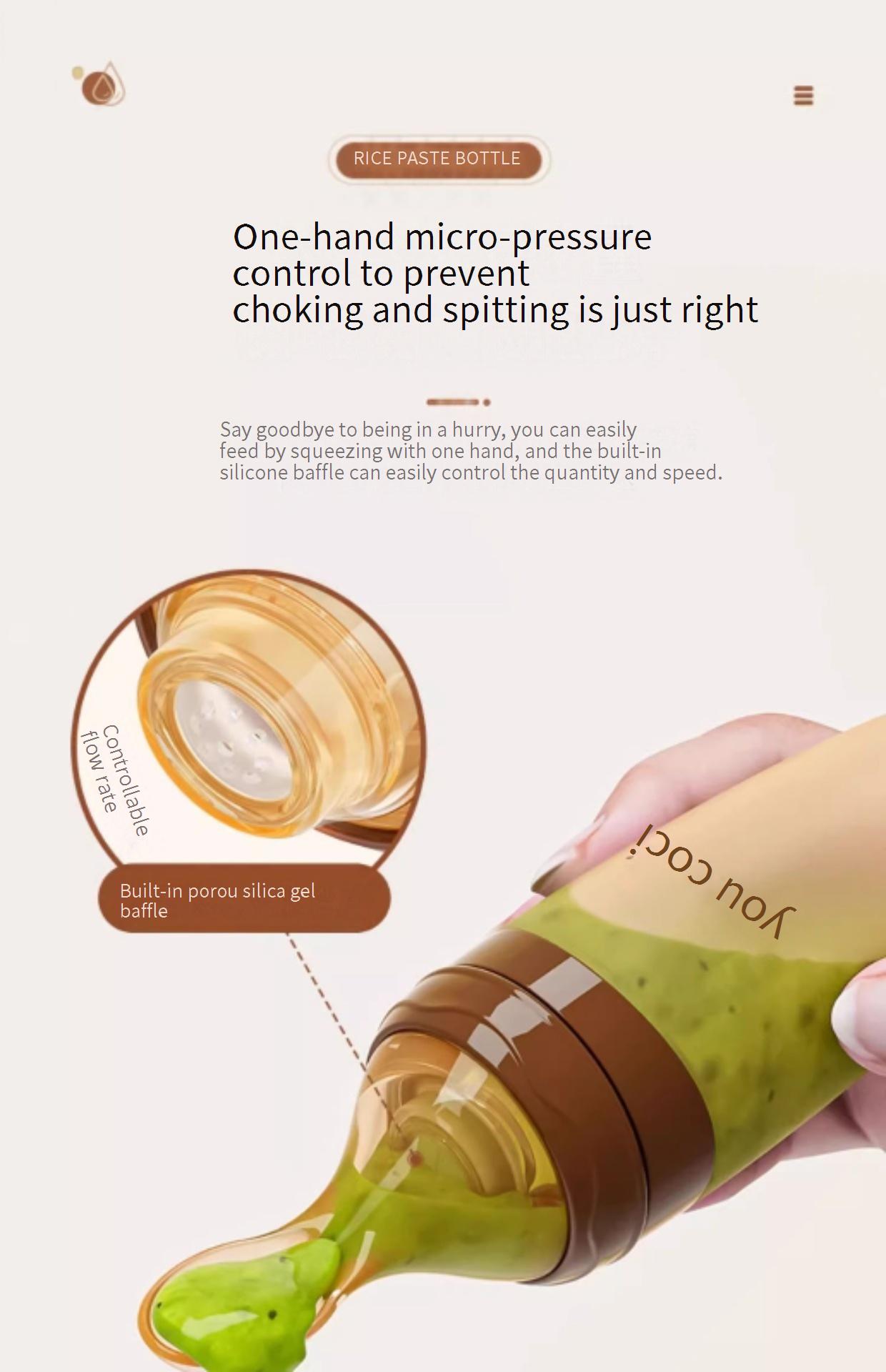 Silicone Baby Food Dispensing Spoon Set