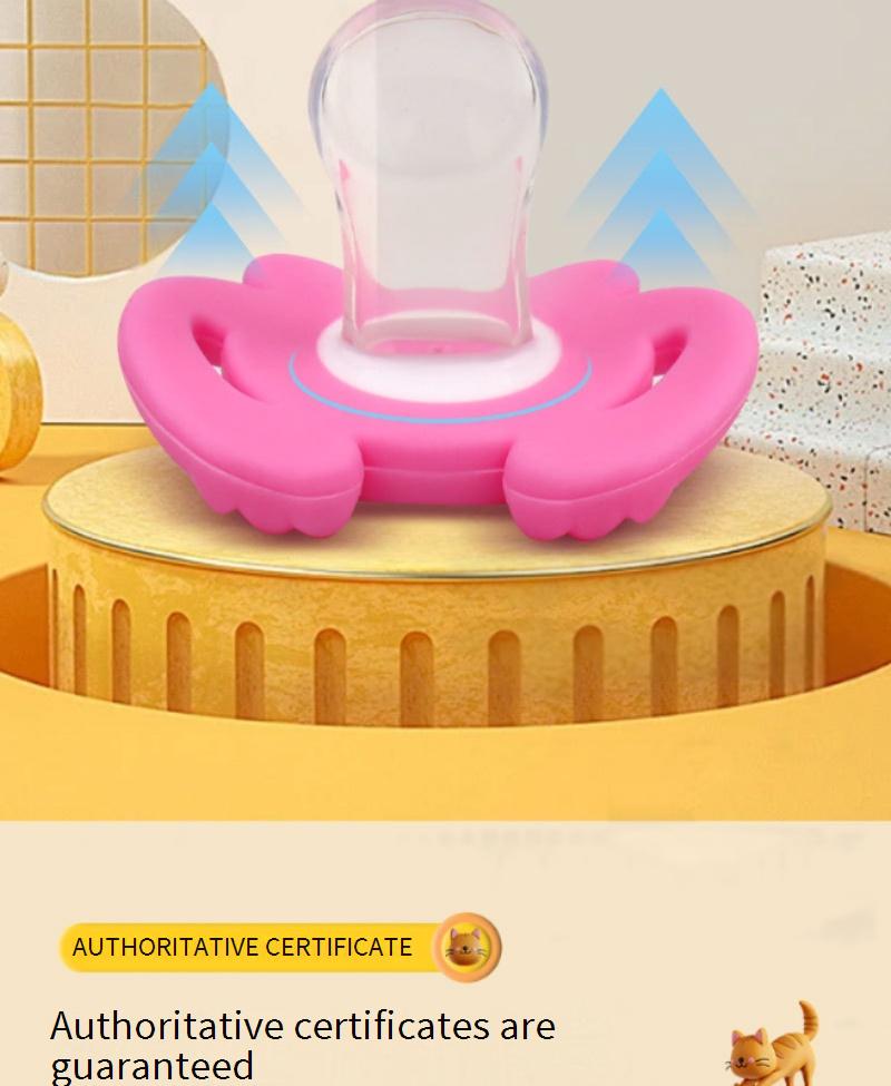 New lip-shaped silicone pacifier, all-silicone pacifier with lip design