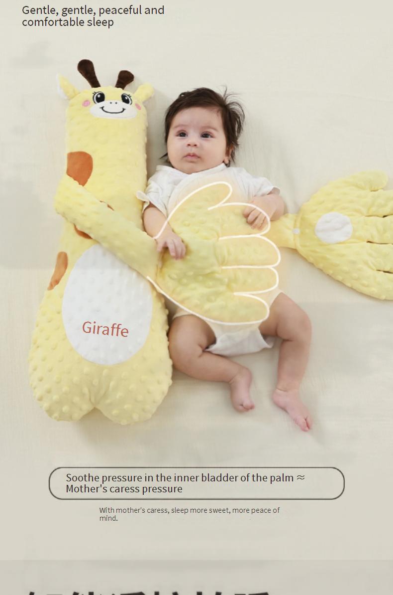 Baby soothing hand pillow for sleeping / Anti-startle hug and patting pillow for comforting sleep