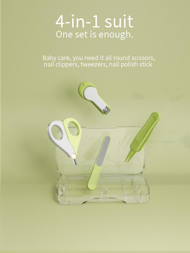 A baby nail clippers suit for newborns and babies children's nail clippers safety anti-pinch meat nail clippers file