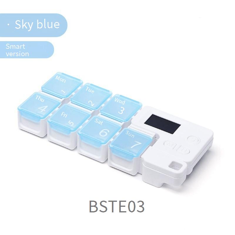 Portable smart electronic pillbox with timer/medication reminder for the elderly