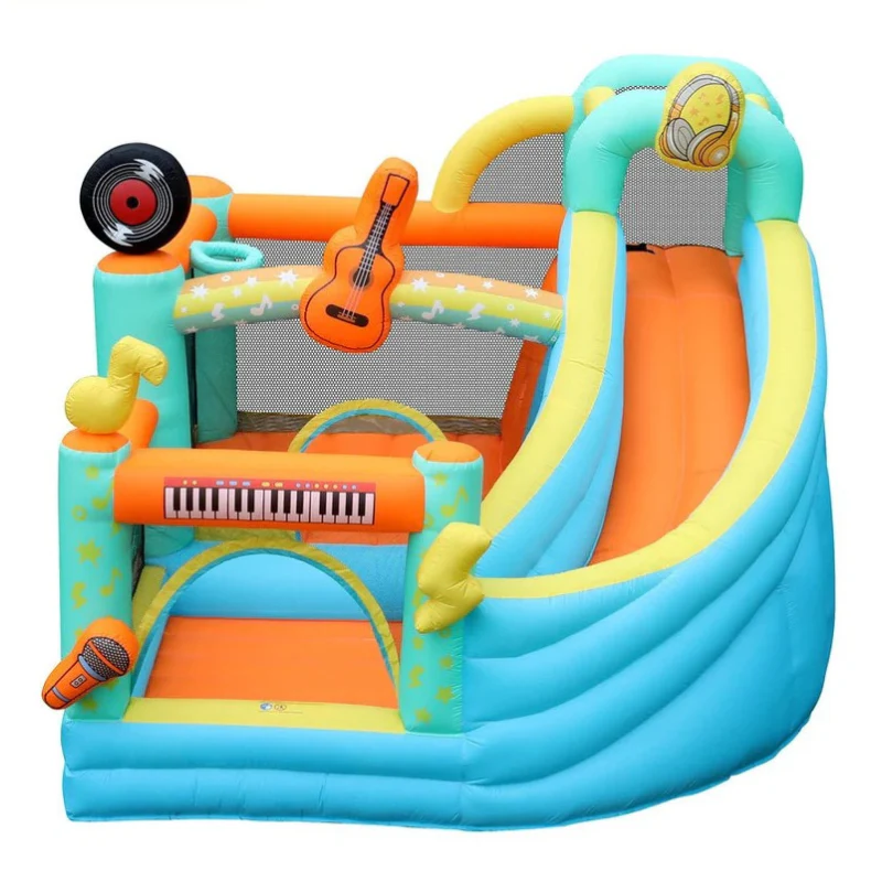 Fun Inflatable Slide Durable Trampoline Indoor/Outdoor Oxford Cloth Castle