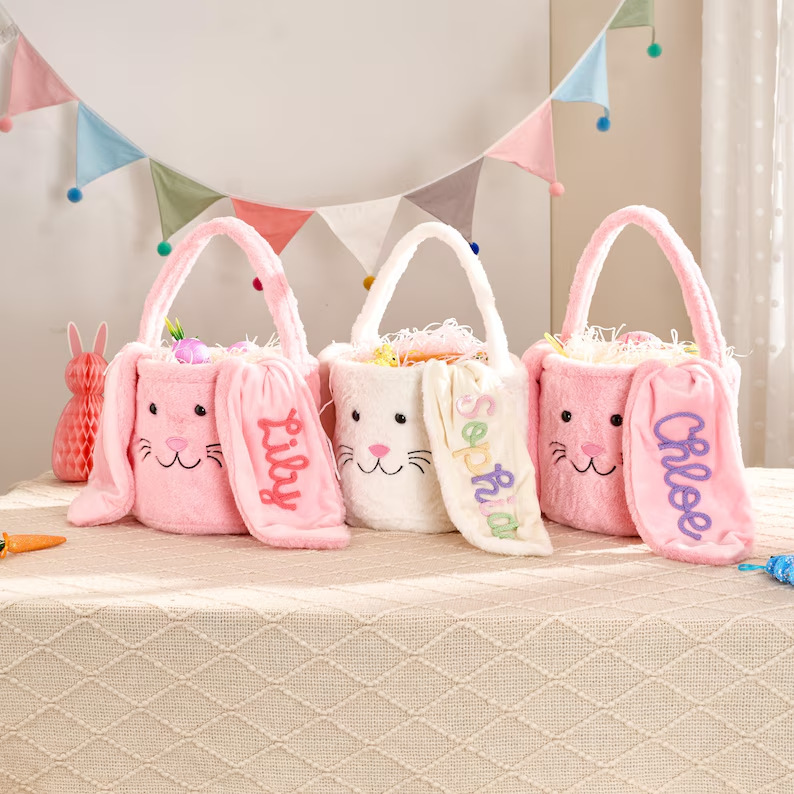 Spring/Easter Bunny Storage Basket