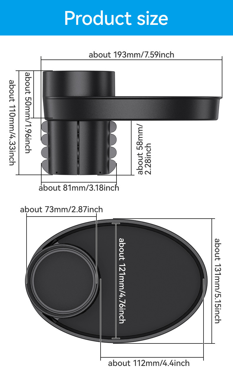 Multifunctional car cup holder