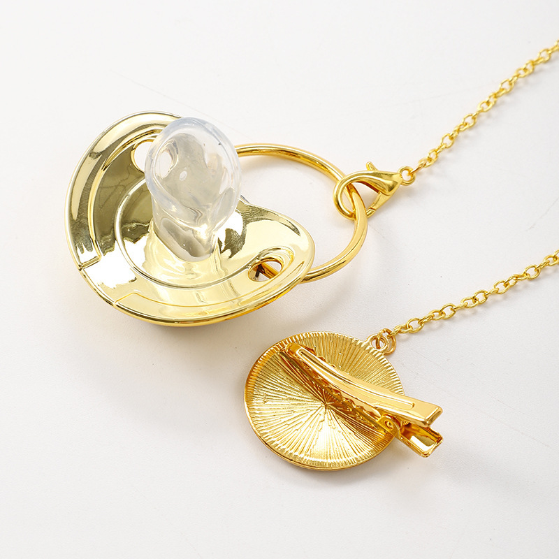 Diamond-Studded Pacifiers with Letters
