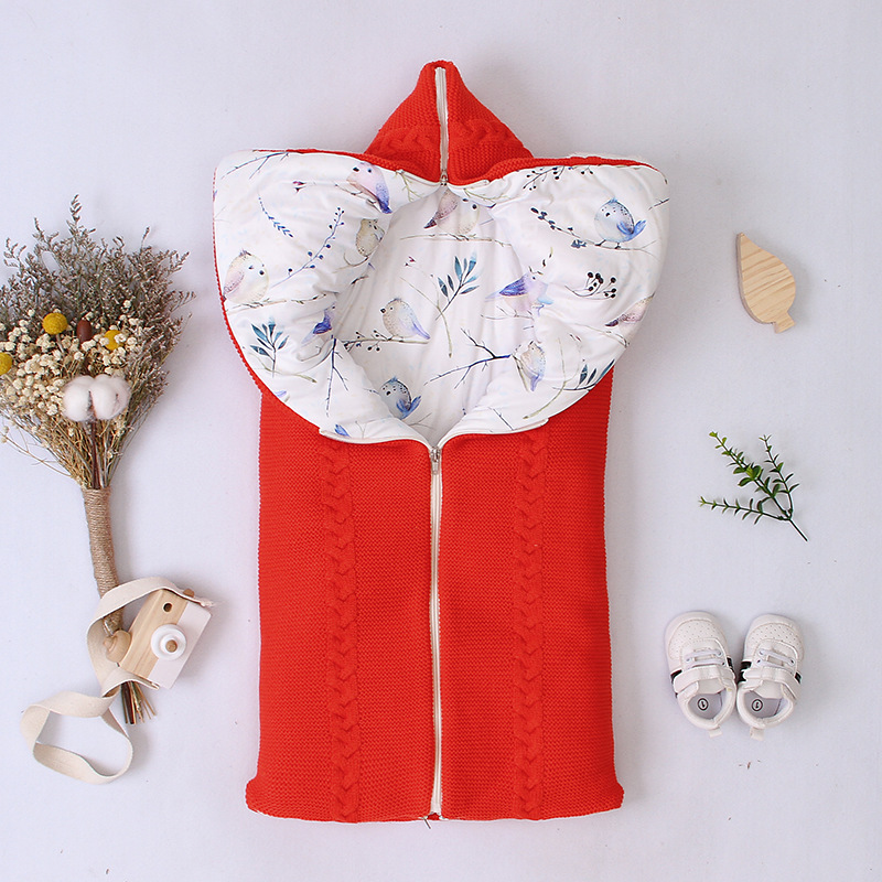 Newborn Envelope-Style Zipper Kick-Proof Sleeping Bag