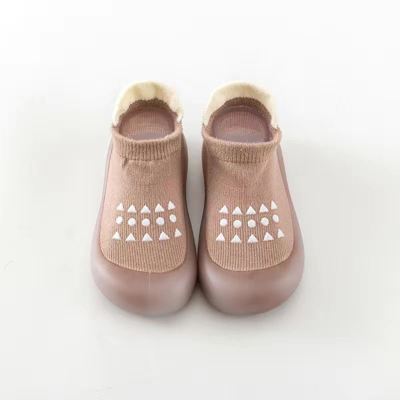 Baby Non-Slip Toddler Shoes, Infants and Toddlers, Wear-Resistant Soft-Soled Shoes, Indoor Rubber Soles, Outer Wear, Soft Socks