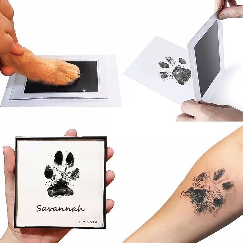 Contactless ink pad, ink pad that requires no cleaning