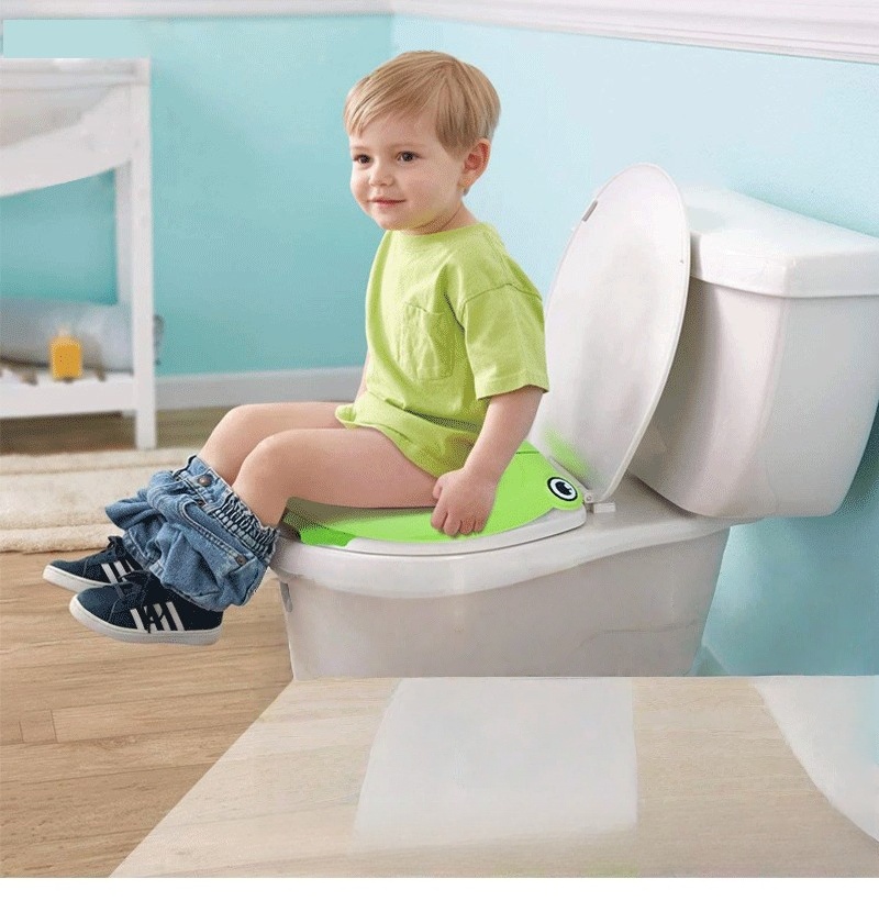 Foldable toilet seat cover, portable travel toilet seat cushion for children
