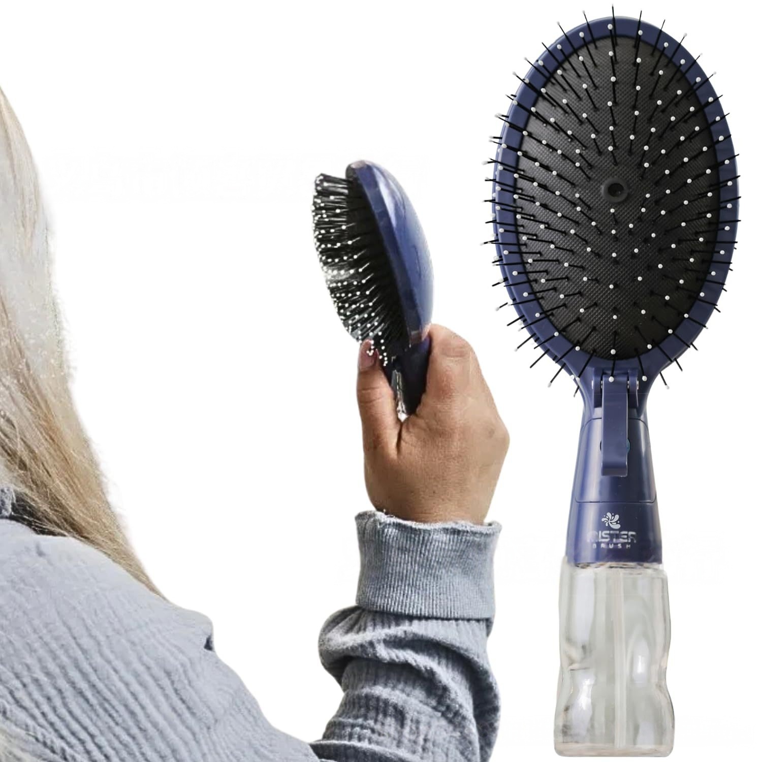 Multi-Functional Spray Cushion Comb All-in-One Brush + Mister - 2-in-1 - Smoothing Brush 