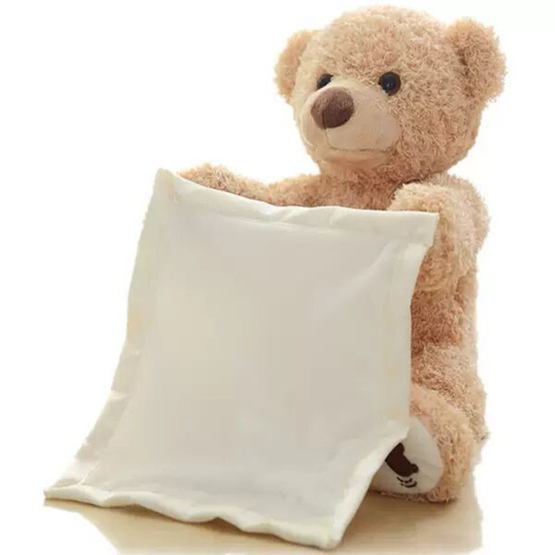 Peek-a-boo elephant infant and toddler toy for head-lifting training, soothing, and entertaining babies