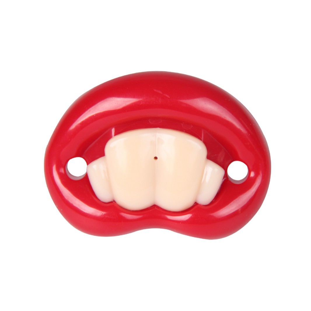 New lip-shaped silicone pacifier, all-silicone pacifier with lip design