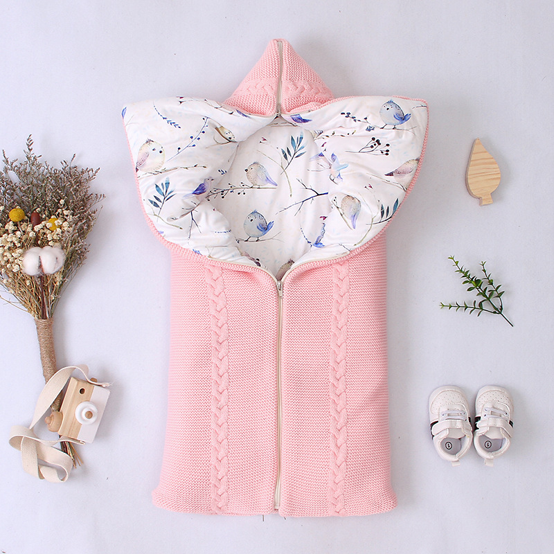 Newborn Envelope-Style Zipper Kick-Proof Sleeping Bag