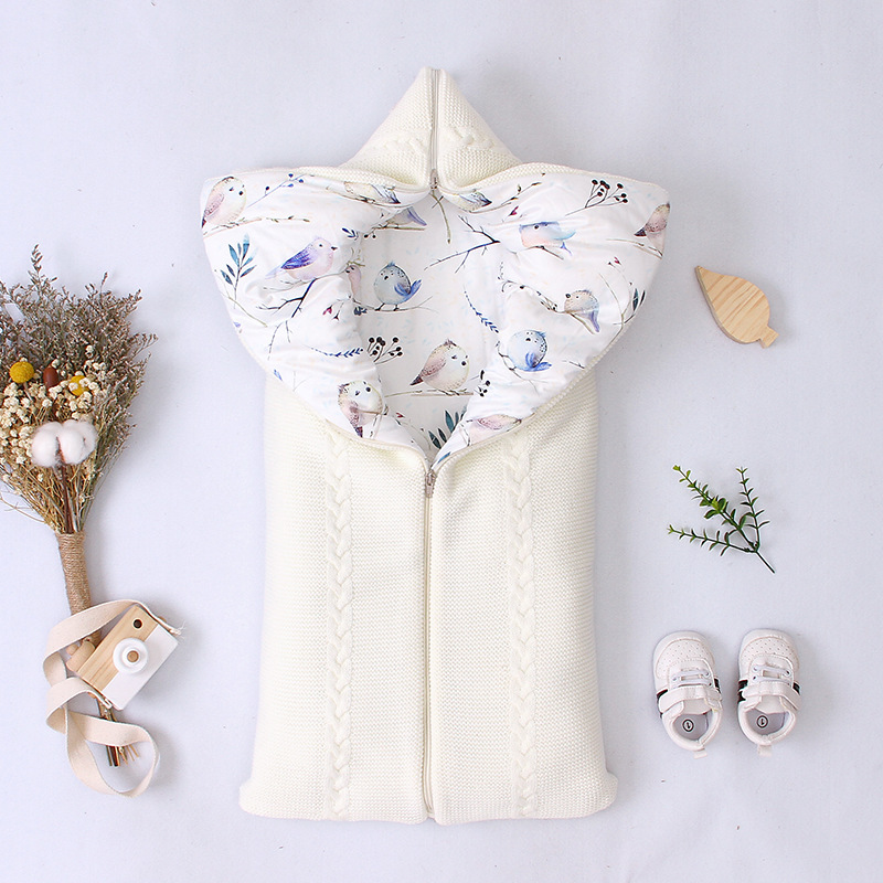 Newborn Envelope-Style Zipper Kick-Proof Sleeping Bag