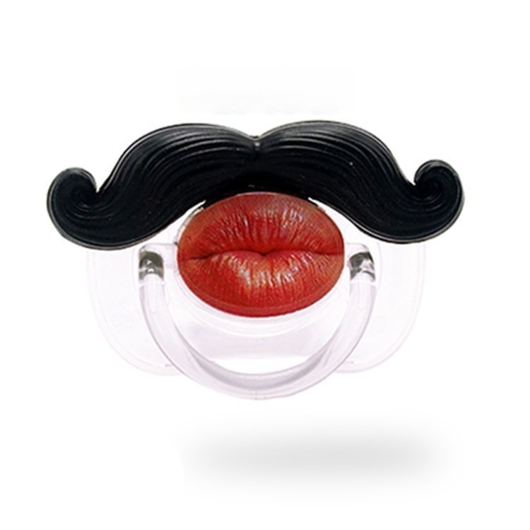 New lip-shaped silicone pacifier, all-silicone pacifier with lip design