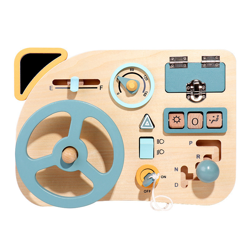 Montessori Early Learning Steering Wheel Activity Board