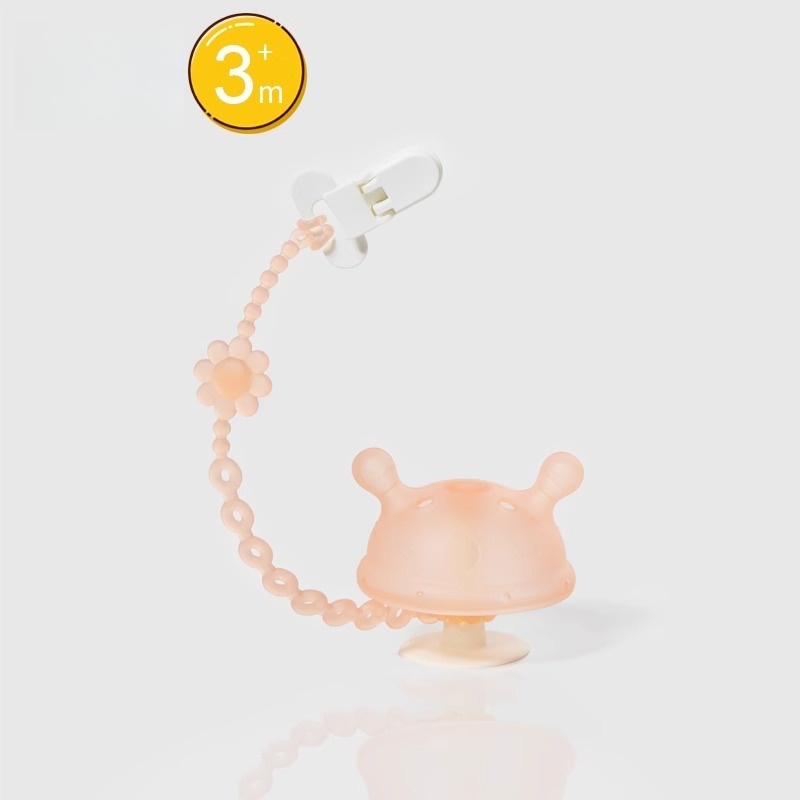 Baby Mushroom Teether Food Grade Molar Stick Baby Toy Anti-Eating Hand Artifact Soothing Chewing Gum