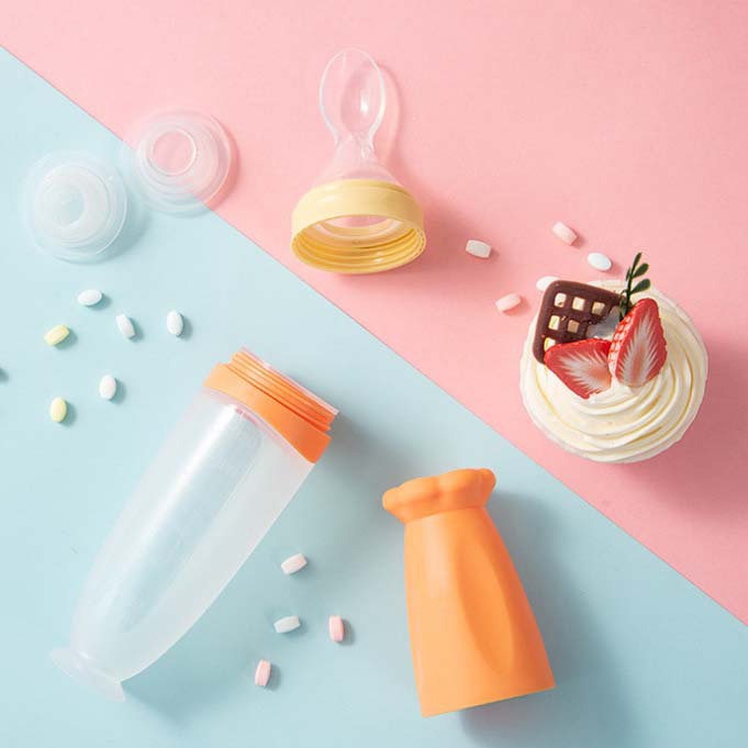 Bottle-Squeeze Feeding Spoon