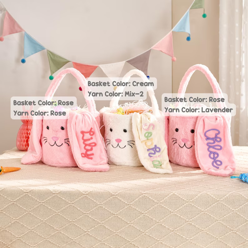 Spring/Easter Bunny Storage Basket