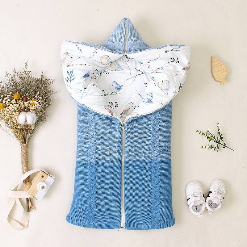 Newborn Envelope-Style Zipper Kick-Proof Sleeping Bag