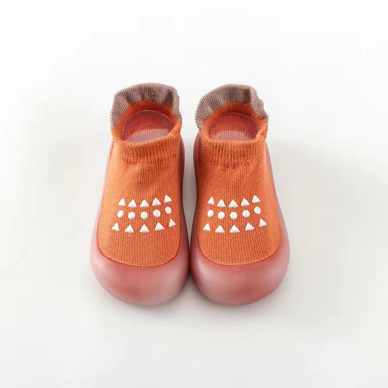 Baby Non-Slip Toddler Shoes, Infants and Toddlers, Wear-Resistant Soft-Soled Shoes, Indoor Rubber Soles, Outer Wear, Soft Socks