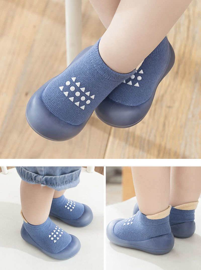 Baby Non-Slip Toddler Shoes, Infants and Toddlers, Wear-Resistant Soft-Soled Shoes, Indoor Rubber Soles, Outer Wear, Soft Socks