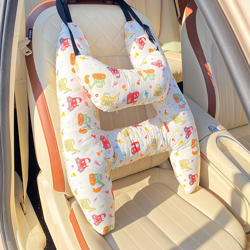Children's car seat portable safety pillow and shoulder protection pad