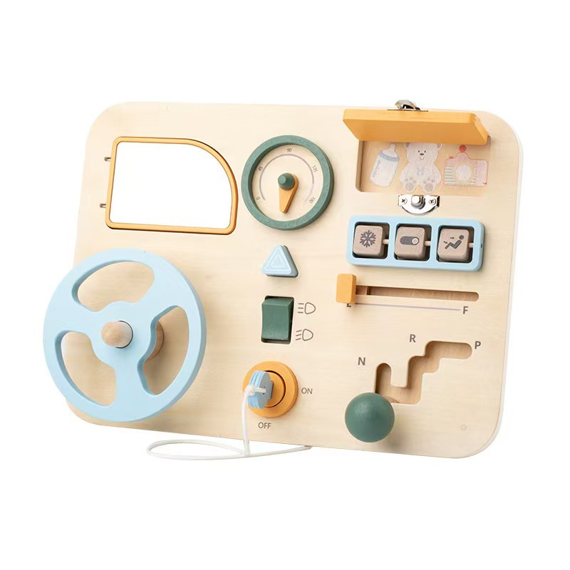 Montessori Early Learning Steering Wheel Activity Board