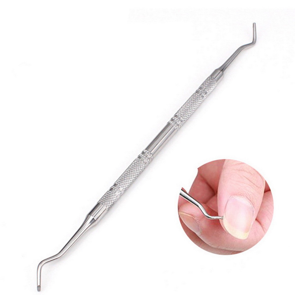 Ingrown toenail corrector, tweezers, C-shaped clip, and toe inflammation treatment kit